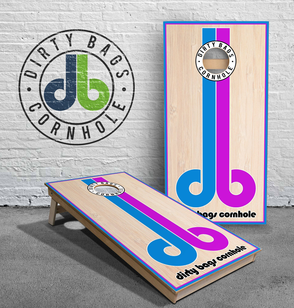 boards Pro Cornhole Boards - db Pink / Turquoise