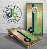 boards Tournament Cornhole Boards - OG db Logo with White Trim