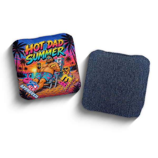 2027 Brotherhood Cornhole Dispatch Hot Dad Summer Edition ACO Stamped Cornhole Bags