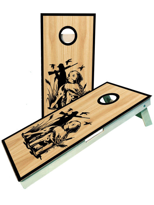 cornhole boards Duck Hunting With Dog Cornhole Boards
