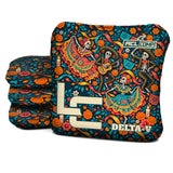 Calaca Fiesta Ribbons Cornhole Bags - Multiple Series - Set of 4