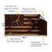 Deer Engraved Wood Cornhole Boards Wraps (Set of 2)