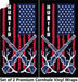 Hunting Flag Cornhole Boards Wraps (Set of 2)