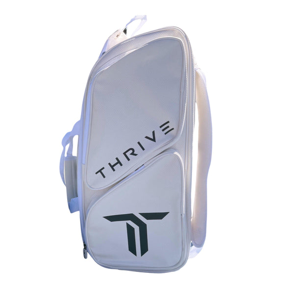 Pickleball Bag White Elite Pro Tour Bag w/shoe bag - WHITE