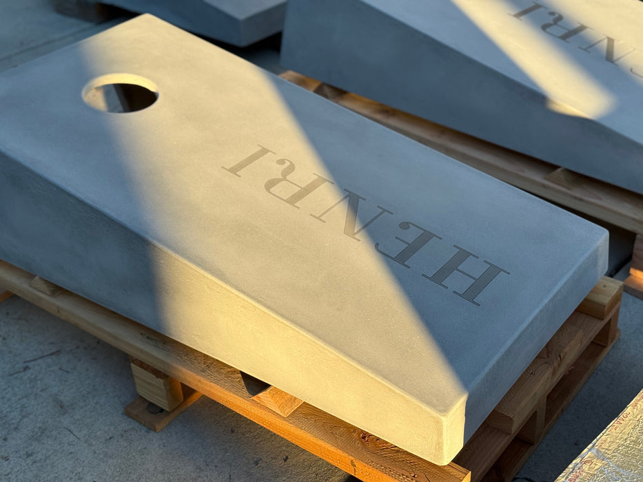 All Weather Cornhole Set. Durable Concrete Cornhole Boards (2 Boards)