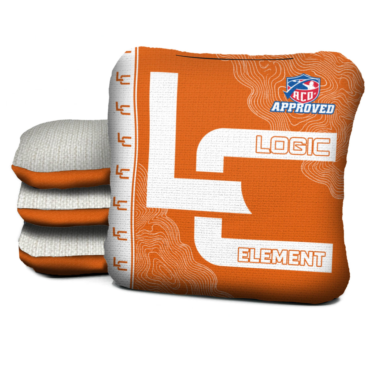 Contour Orange Cornhole Bags - Multiple Series - Set of 4