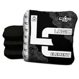 Contour Black White Cornhole Bags - Multiple Series - Set of 4