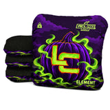 Neon Carved LC - Halloween Cornhole Bags - Multiple Bag Series - Set of 4