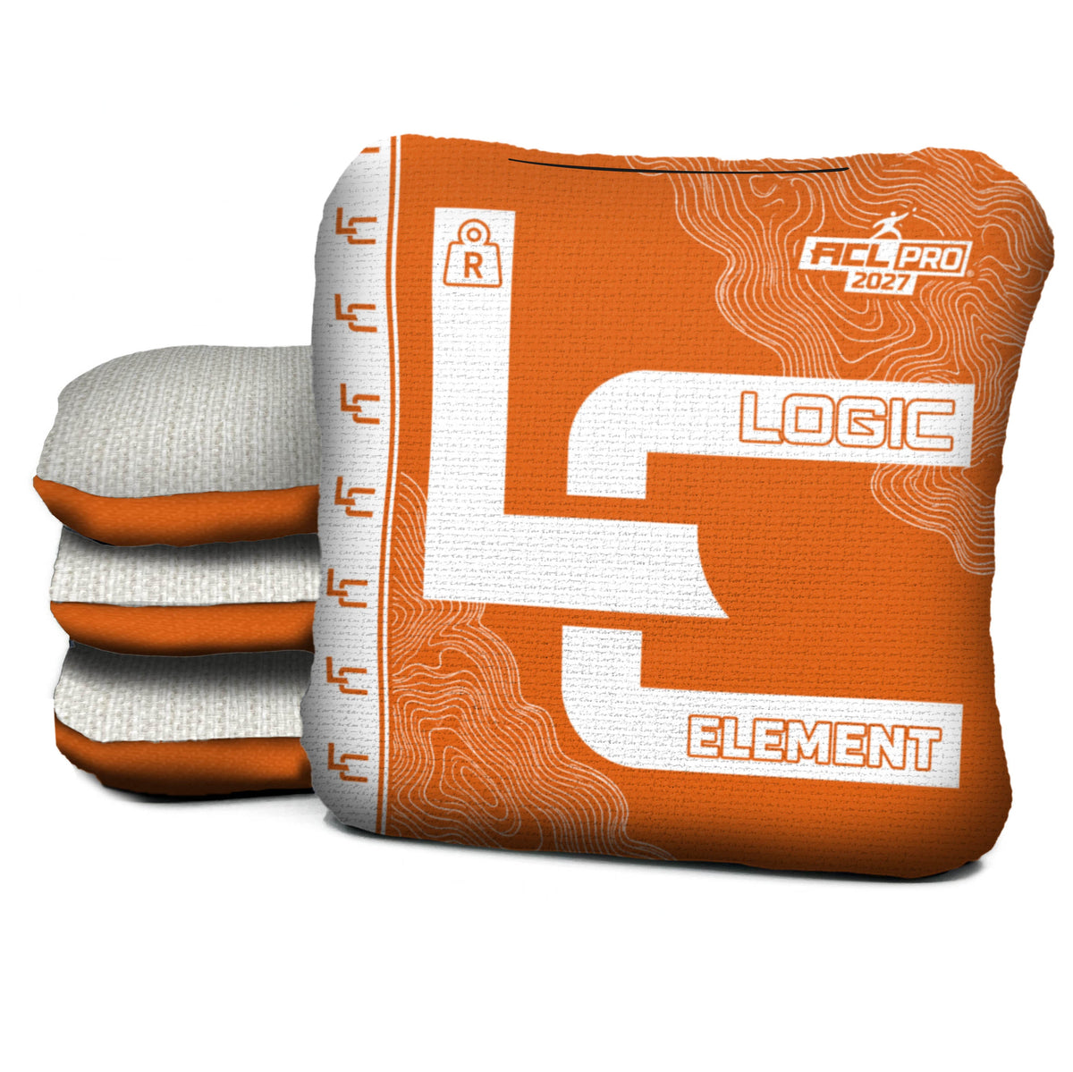 Contour Orange Cornhole Bags - Multiple Series - Set of 4