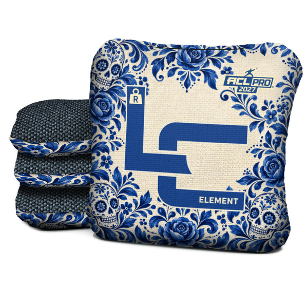 Calavera Cobalt - Cornhole Bags - Multiple Series - Set of 4