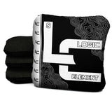 Contour Black White Cornhole Bags - Multiple Series - Set of 4