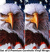 Eagle Flag Cornhole Boards Wraps (Set of 2)