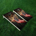 Eagle Holding Flag Cornhole Boards Wraps (Set of 2)