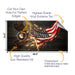 Eagle Holding Flag Cornhole Boards Wraps (Set of 2)
