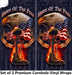 Eagle Home of the Brave Cornhole Boards Wraps (Set of 2)