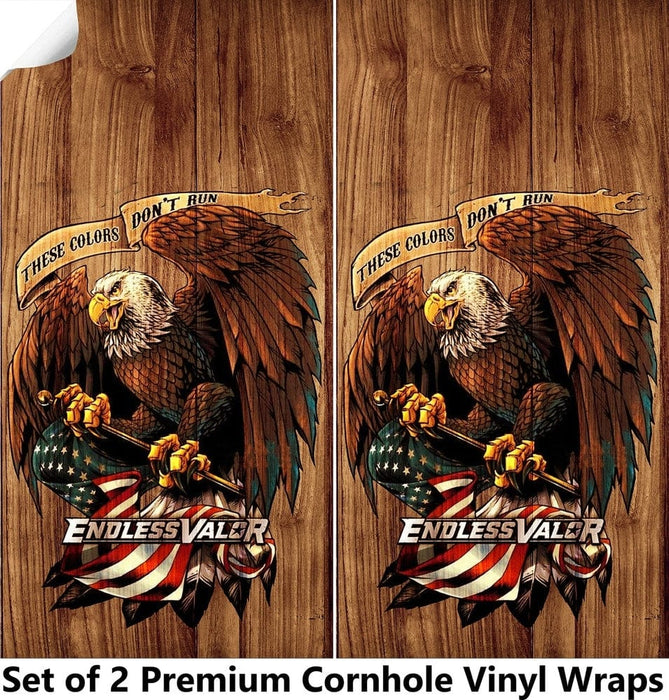 Endless Valor Cornhole Boards Wraps (Set of 2)