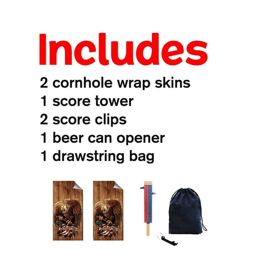 Endless Valor Cornhole Boards Wraps (Set of 2)
