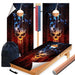 Engrave American Wood Skull Cornhole Boards Wraps (Set of 2)