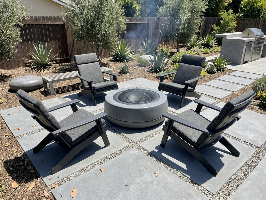 Tumbler - 48" Wood Burning Concrete Fire pit