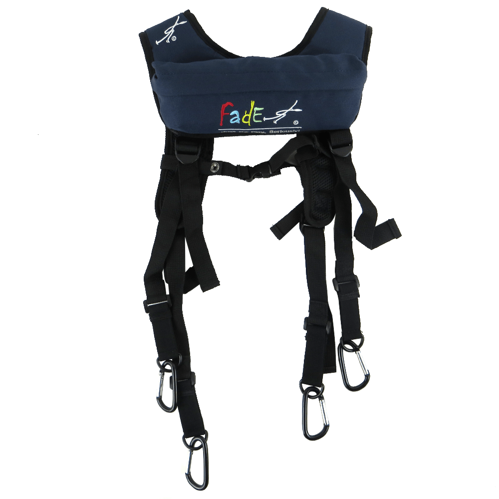 Bag Blue Fade Gear WeatherGuard Suspenders Disc Golf Bag Backpack Strap