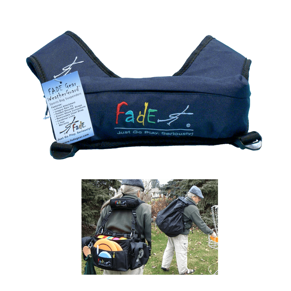 Bag Fade Gear WeatherGuard Suspenders Disc Golf Bag Backpack Strap