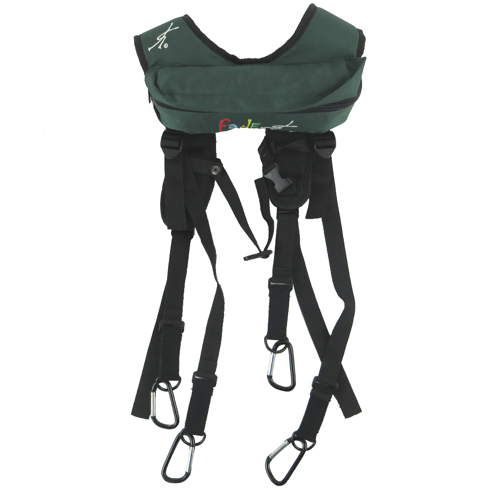 Bag Green Fade Gear WeatherGuard Suspenders Disc Golf Bag Backpack Strap