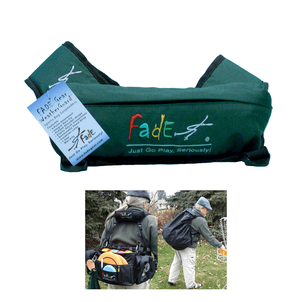 Bag Fade Gear WeatherGuard Suspenders Disc Golf Bag Backpack Strap