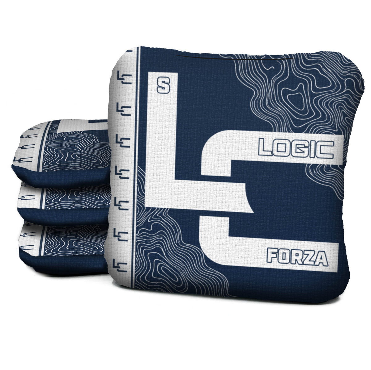 Contour Marine White Cornhole Bags - Multiple Series - Set of 4