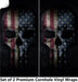 Faded Skull Cornhole Boards Wraps (Set of 2)