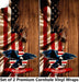 Flying Eagle Flag Cornhole Boards Wraps (Set of 2)