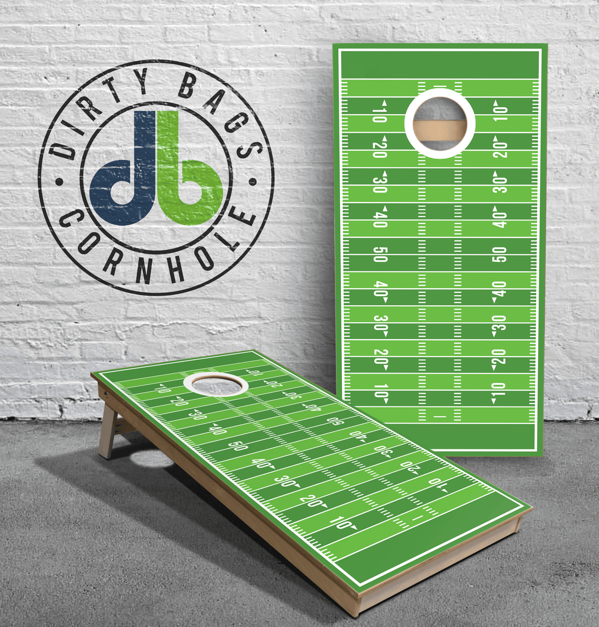 boards Football Themed Cornhole Boards