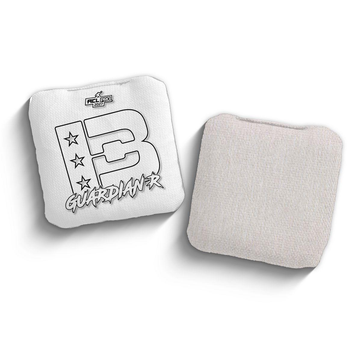 2027 Brotherhood Cornhole Guardian White Outline Edition ACL Pro Stamped Cornhole Bags