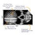 Grey Skull Cornhole Boards Wraps (Set of 2)