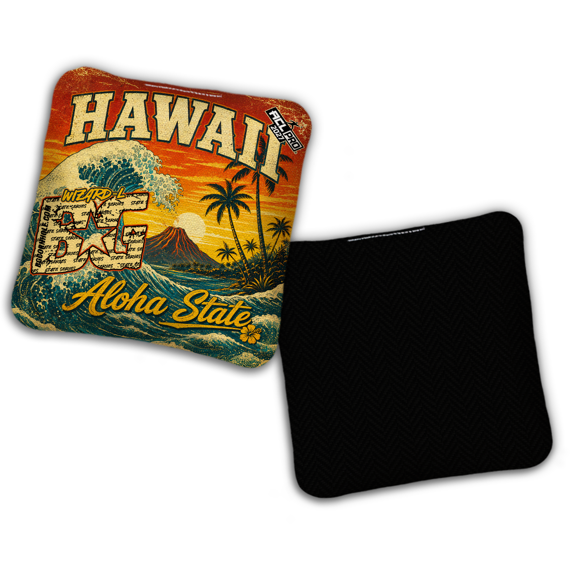 2027 BG Multiple Bag Models "Hawaii" - ACL Pro Stamped Cornhole Bags - SET OF 4 BAGS