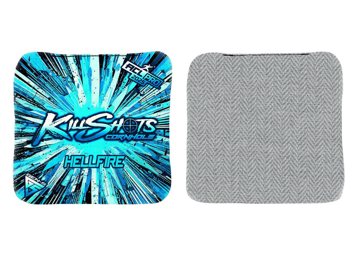 Bags Breakout Blue Killshots Cornhole | Hellfire Series | Limited Edition | 2025 ACL Pro Cornhole Bags