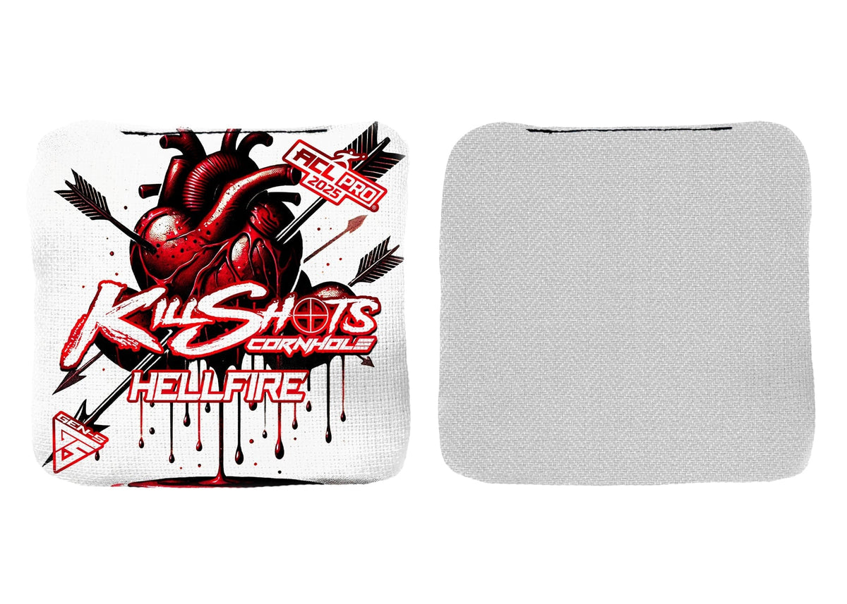 Bags Killshots Cornhole | Hellfire Series | Limited Edition | 2025 ACL Pro Cornhole Bags