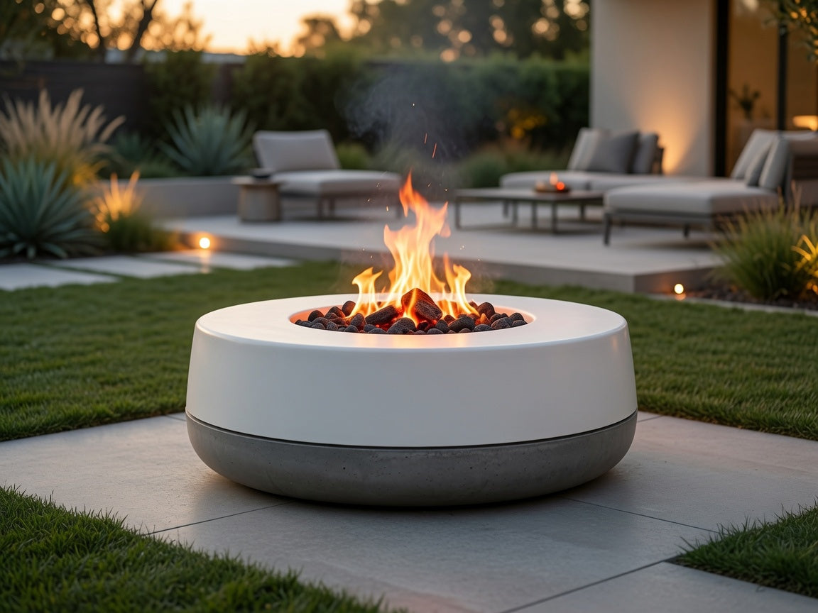 Tumbler - 48" Concrete Firepit (Natural Gas and Propane)
