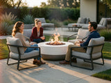 Tumbler - 48" Concrete Firepit (Natural Gas and Propane)