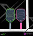PRO Paddles P+ PowerSpin Carbon COREx3 (Neon Pink, Elongated Face)