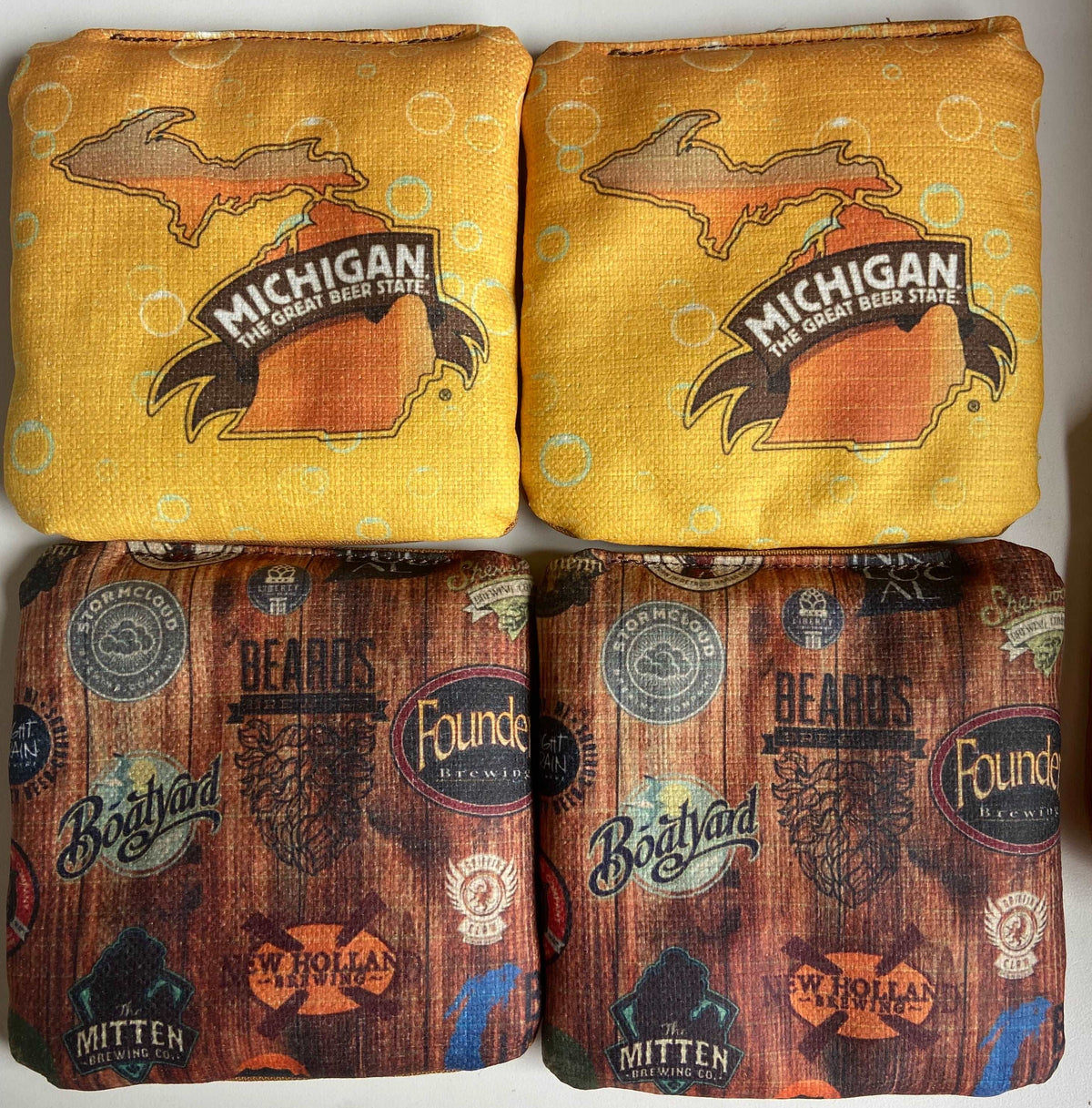 MOAB bags Michigan Brewery Cornhole Bags (set of 8)