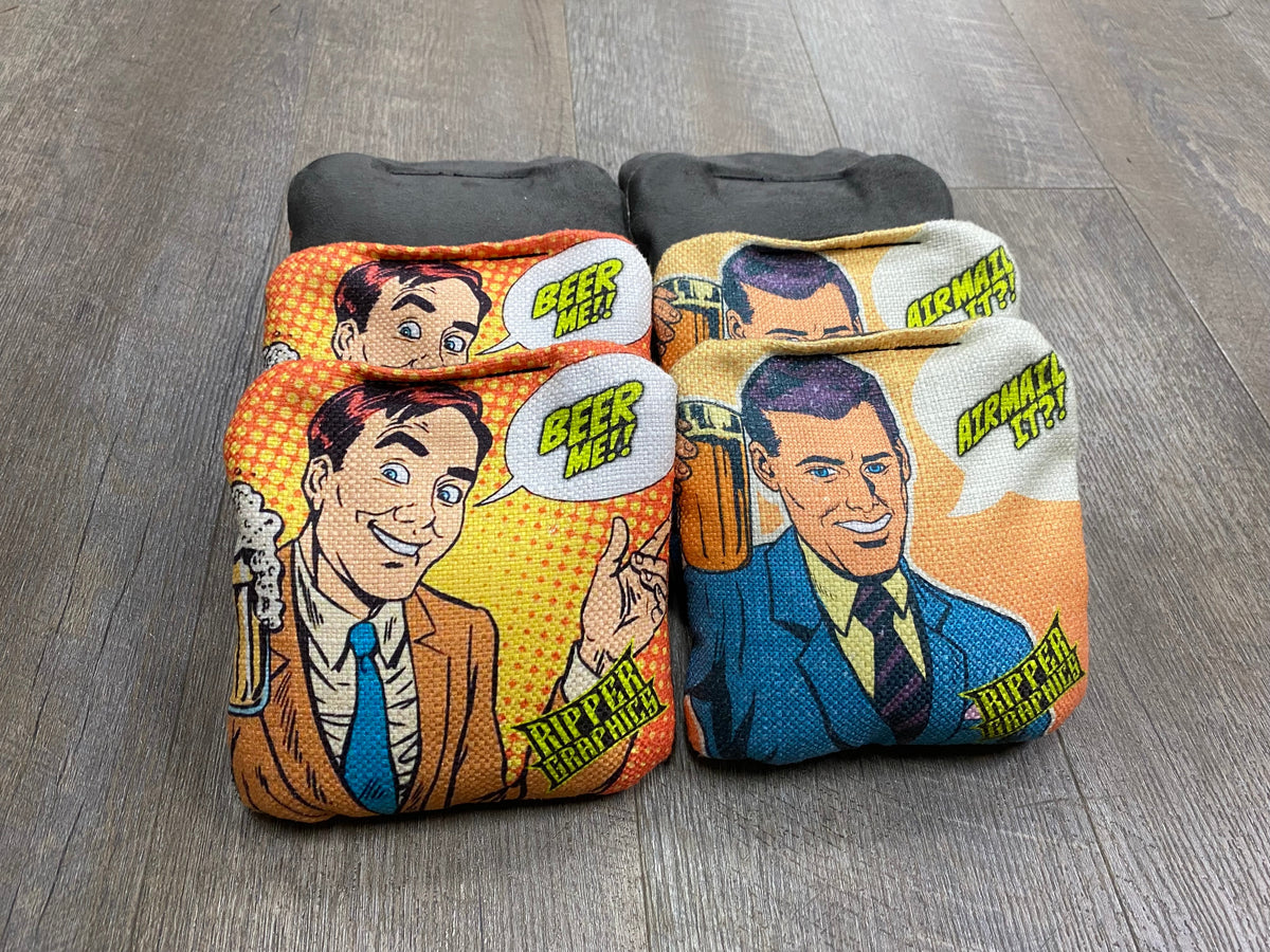 Ripper Graphics "Cartoon" Cornhole Bags Set of 8