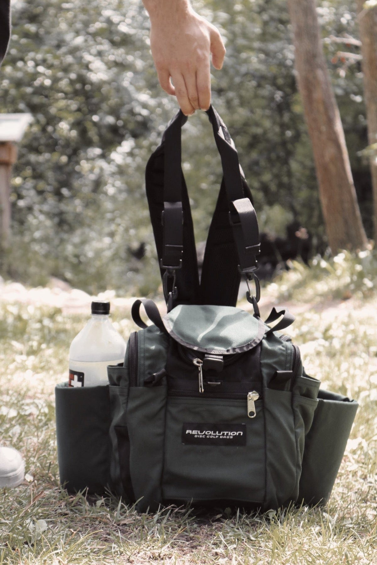Bag Revolution Mini Deluxe V3 Disc Golf Bag - Olive Green