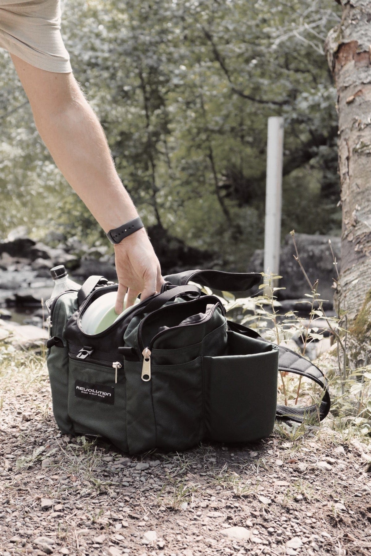 Bag Revolution Mini Deluxe V3 Disc Golf Bag - Olive Green