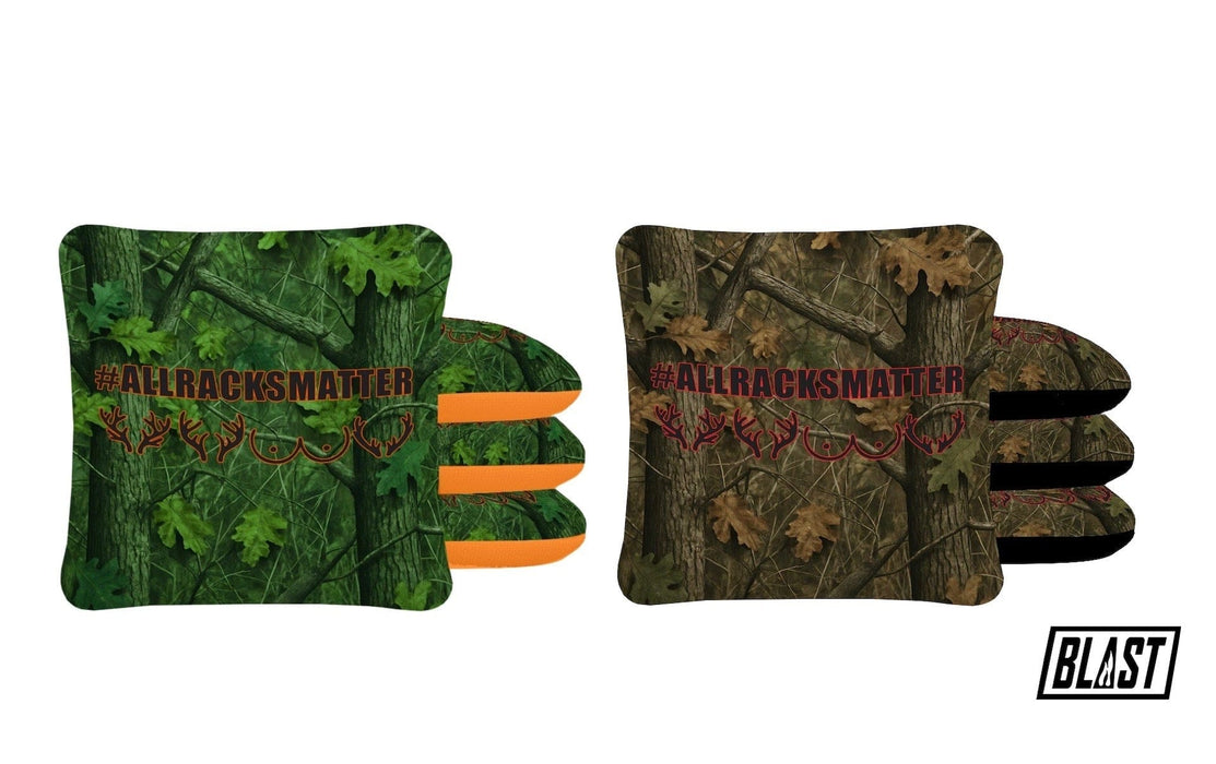 Cornhole Bag Deer Hunting "All Racks Matter" Slick and Stick Bags