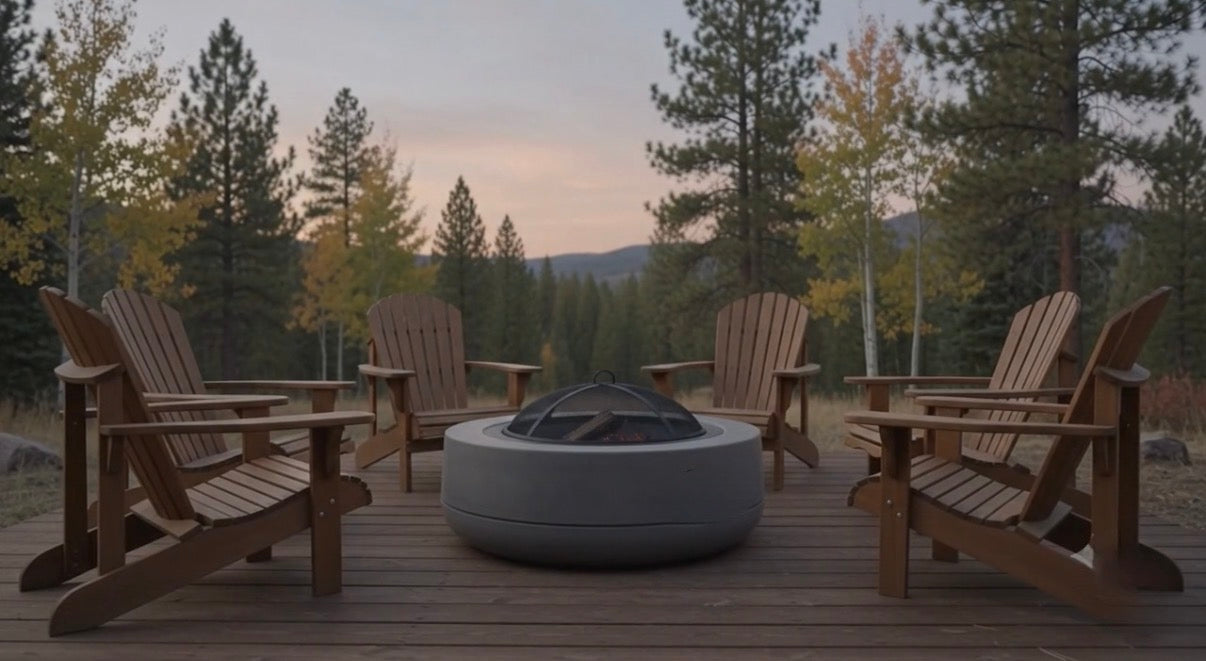 Tumbler - 48" Wood Burning Concrete Fire pit