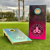 boards Dirty Bags Cornhole Boards - db Hex Neon Fades