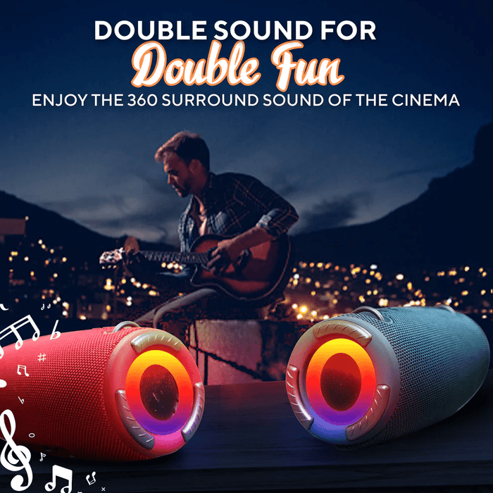 Strobe Portable Wireless LED Bluetooth Speaker