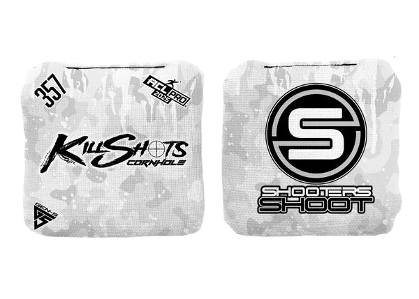 Bags Snow Camo / Yes (+$15) SMS Sale | Killshots Cornhole | 357 Series | Stock Colors | 2025 ACL Pro Cornhole Bags