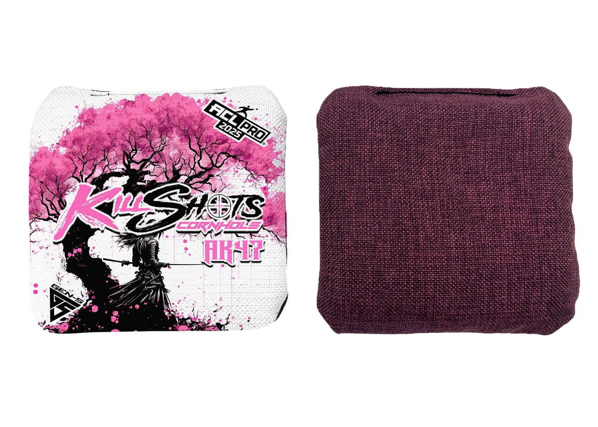 Bags Cherry Blossom / Yes (+$15) Killshots Cornhole | AK47 Series | Limited Designs | 2025 ACL Pro Cornhole Bags