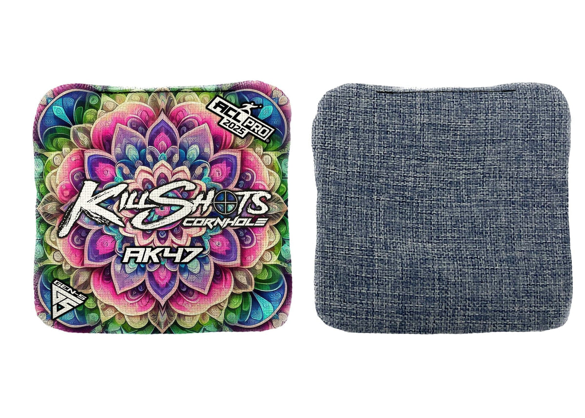 Bags Kaleidoscope Orbit Purple / Yes (+$15) Killshots Cornhole | AK47 Series | Limited Designs | 2025 ACL Pro Cornhole Bags